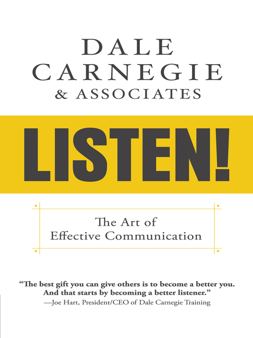 Title details for Listen! by Dale Carnegie & Associates - Wait list